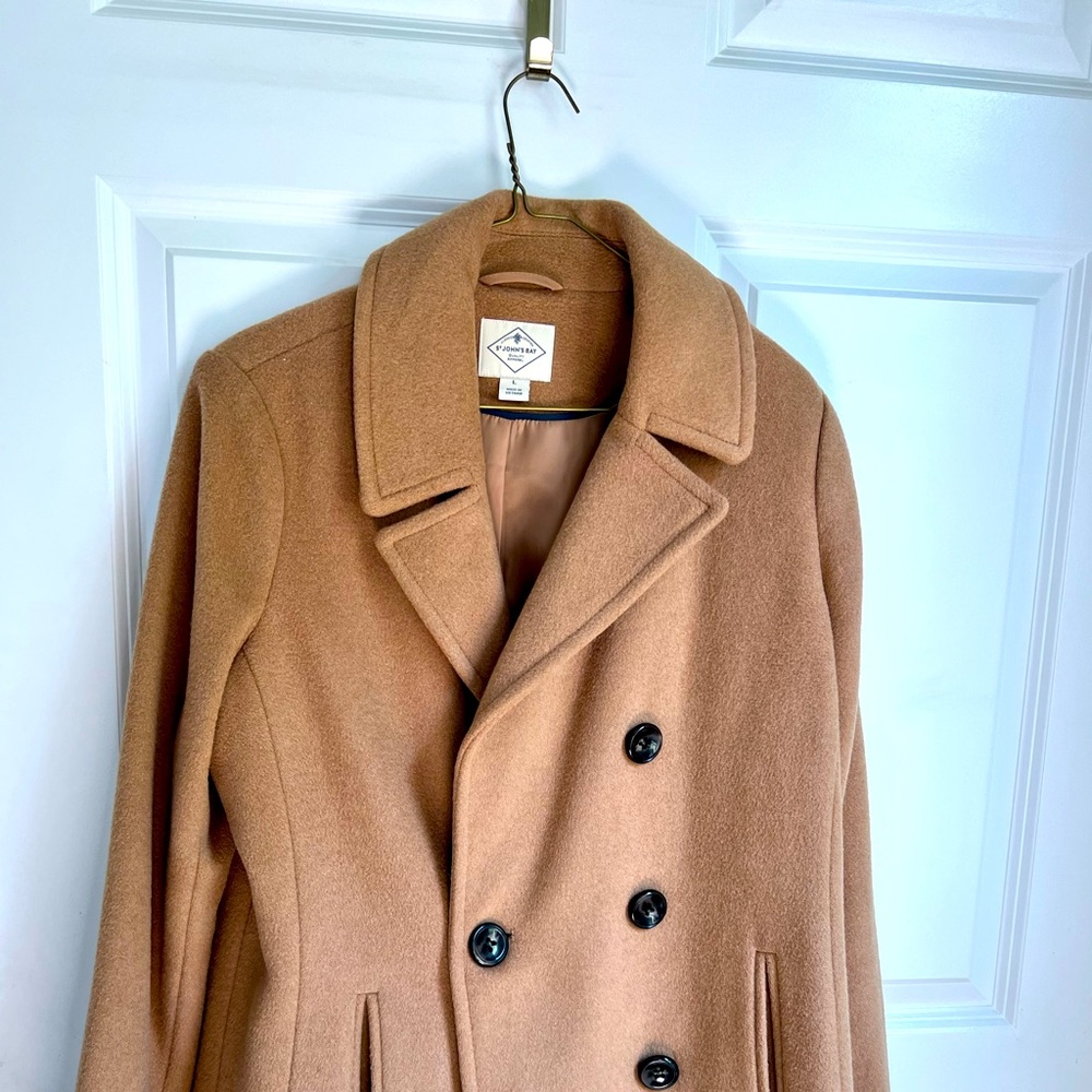 Brown Pea Coat - Large